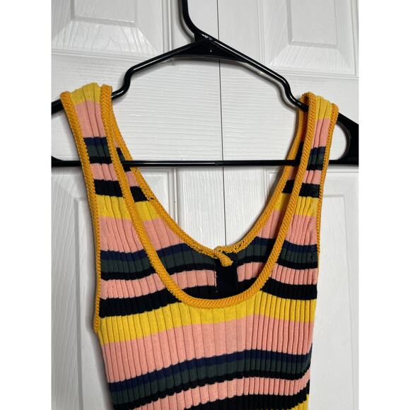 APiece Apart Striped Ribbed Tank Top Womens Size Small Knit Multicolor - Picture 6 of 6